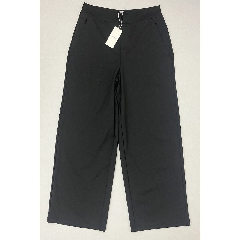 Ninepine Asana Relaxed Straight Pant Black L 28" Inseam NWT